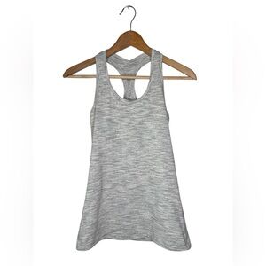 Lululemon Cool Racerback Tank Heathered Gray size 2 Small